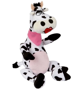 KERBL Vache en Peluche pour chien 30cm x2