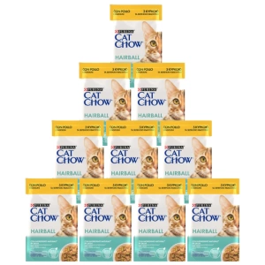 CAT CHOW Hairball Poulet et haricots verts en sauce 10x85g