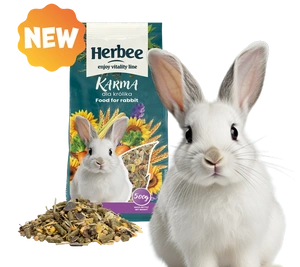 HERBEE Aliment à base de plantes pour lapins 500 g