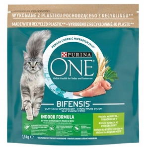 Purina One Indoor Cat Adulte avec de la dinde pour chats 1.5kg