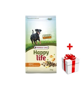 VERSELE-LAGA Happy Life adulte BŒUF 3kg+Surprise