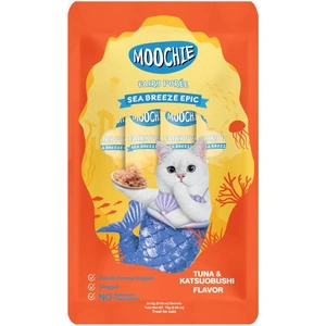 MOOCHIE Fairy Puree Thon et Katsuobushi 5 x 15 g, friandise pour chat
