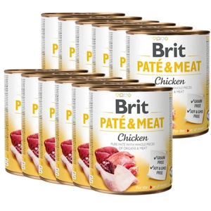 Brit Pate & Meat au poulet 12x 800g