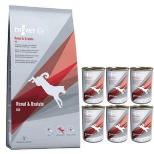 TROVET RID Renal & Oxalate (pour chiens) 12.5kg+RID Renal & Oxalate 6x400g