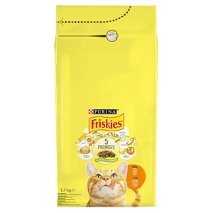 PURINA Friskies Croquettes pour chat au poulet et aux légumes 1.7kg