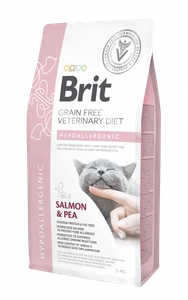 Brit Grain Free Veterinary Diet Cat Hypoallergenic Saumon aux petits pois 5kg