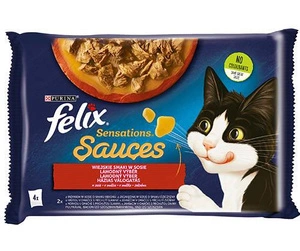 FELIX Sensations Saveurs Campagnardes en sauce dinde et agneau 4x85g