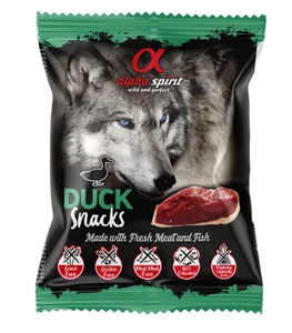 Alpha Spirit Friandise pour chiens Cube de canard 50g