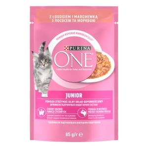 Purina One Junior avec saumon et carottes 85g