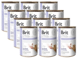 Brit Grain Free Veterinary Diet Dog Gastrointestinal avec saumon et pois 400g x12