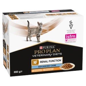 PRO PLAN Veterinary Diets NF AC Renal Function Cat aliments humides avec poulet 10x85g