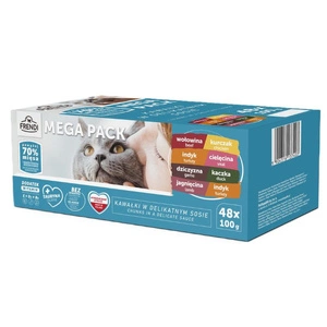 Frendi sachets pour chat saveurs de viande en sauce 48x100g