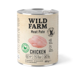WILD FARM Pâté de poulet 800 g de nourriture pour chien sans gluten