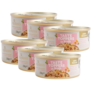 Applaws Taste Toppers Naturel Nourriture humide pour chien Poulet avec jambon et légumes 6x156g