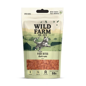 WILD FARM Morceaux au poisson 50 g friandise pour chat