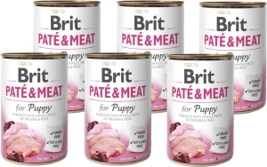 Brit Pate & Meat Puppy Poulet & Dinde 6x400g