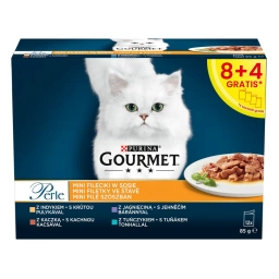 Purina Gourmet Perle Mini Filets Nourriture pour chat 12x85g