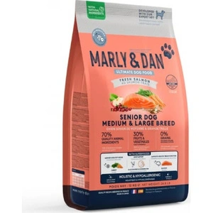 Marly & Dan Senior Dog Medium & Large Breed Fresh Salmon Holistic & Hypoallergenic 12 kg croquettes