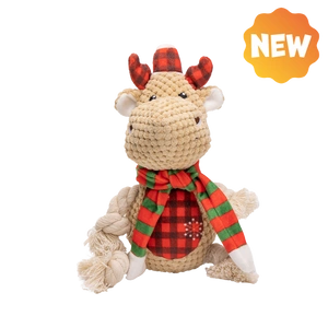 UNIQ PETS Peluche pour chien Rudolph avec couineur 27x12x12cm