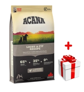 ACANA Heirtage Light & Fit Dog 11,4kg+Surprise gratuite pour chien