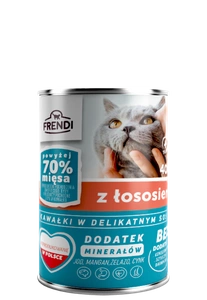 Morceaux de Frendi en sauce délicate au saumon 400g pour chats