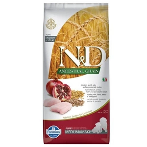 Farmina N&D Ancestral Grain Canine Puppy Medium&Maxi Chicken&Pomegranate 12kg