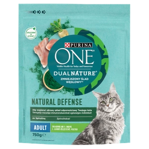 PURINA ONE Croquettes pour chat adulte DualNature Natural Defense dinde 750g