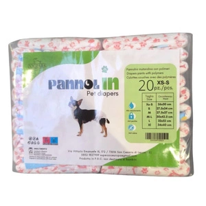 Couches PannolIN pour chiennes, tailles XS-S, 20 pièces/paquet.