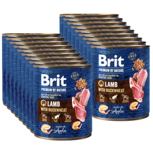 BRIT Premium by Nature Agneau avec BUCKWHEAT 18X800g
