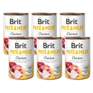 PATE & POULET DE VIANDE BRIT 6x400g