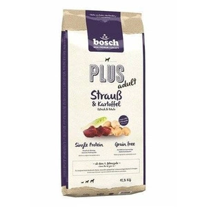 BOSCH Plus Adult Autruche & Pommes de terre 12.5kg +Surprise gratuite pour chien