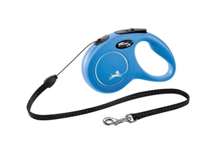 Flexi Laisse New Classic S Corde 5m jusqu'à 12kg Bleu +Surprise gratuite pour votre chien