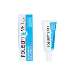 JM SANTE Polisept Vet Wound Gel Silver Pansement pro-gel pour chiens et chats 30ml