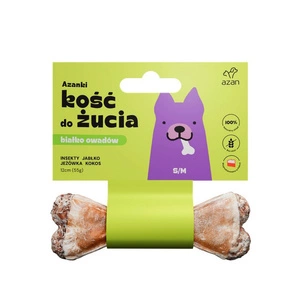 AZANKI Os à mâcher aux insectes et à la noix de coco pour chien S/M 12 cm