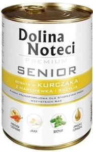 Dolina Noteci Premium Senior Poulet avec carottes et basilic 400g