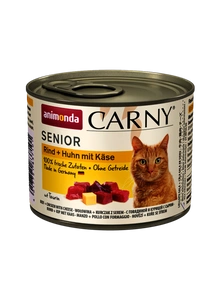 ANIMONDA Cat Carny Senior bœuf + poulet au fromage 200g x12