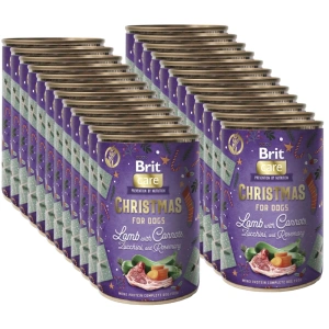 BRIT MONO PROTEIN Christmas Lamb with Carrots - Agneau et carottes 24x400g