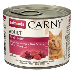 Animonda Cat Carny Adulte bœuf, cœur 200g