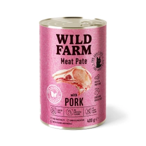 Pâté au porc WILD FARM 400 g - nourriture pour chat sans gluten
