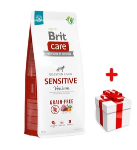 BRIT CARE Grain-free Sensitive Venison 12kg +  Surprise pour votre chien GRATUITES !