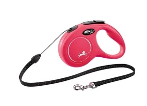 Flexi Laisse New Classic S Corde 5m Jusqu'à 12kg Rouge