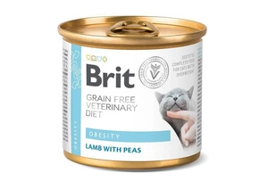 Brit Grain Free Veterinary Diet Cat Obesity Agneau et pois 200g