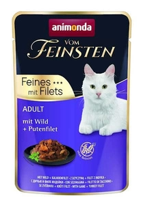 ANIMONDA Cat Vom Feinsten Adulte venaison + filet de dinde sachet de 85g