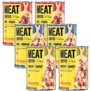 JOSERA Menu Carreaux Assortiment de saveurs 6 x800g