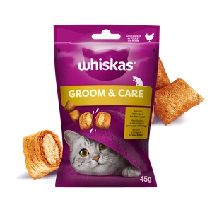 WHISKAS Healthy Shine 45g gâterie pour chat, avec du poulet