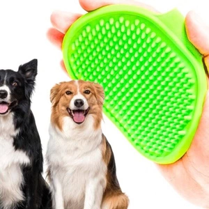 Brosse en silicone pour peigner et laver les animaux