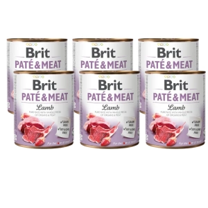 BRIT PATE & MEAT AGNEAU 6x800g