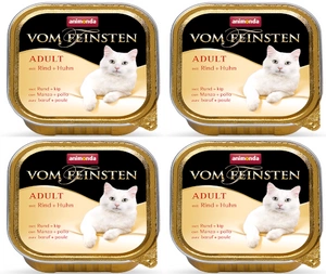 Animonda Cat Vom Feinsten Adulte Chat Boeuf et Poulet 32x100g