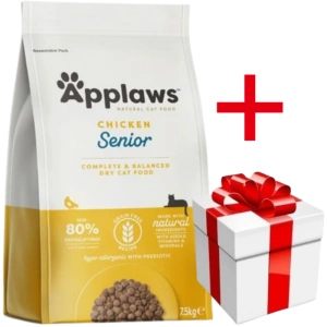 Applaws Chat Adulte senior – Poulet 7,5kg + Surprise gratuite pour chat