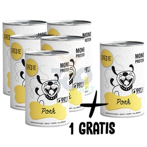 PEPE MONO PROTEIN Porc 5x400g+1 GRATIS !!!